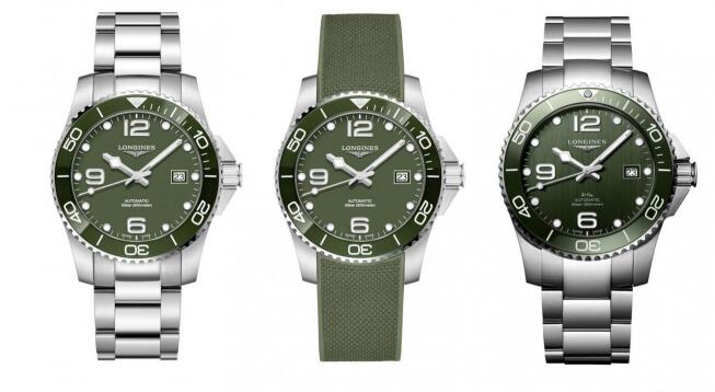 These military green dials Longines are very popular.